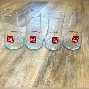 Vintage retro 1970s rare 7UP The Uncola collectible soda glassware glasses cups